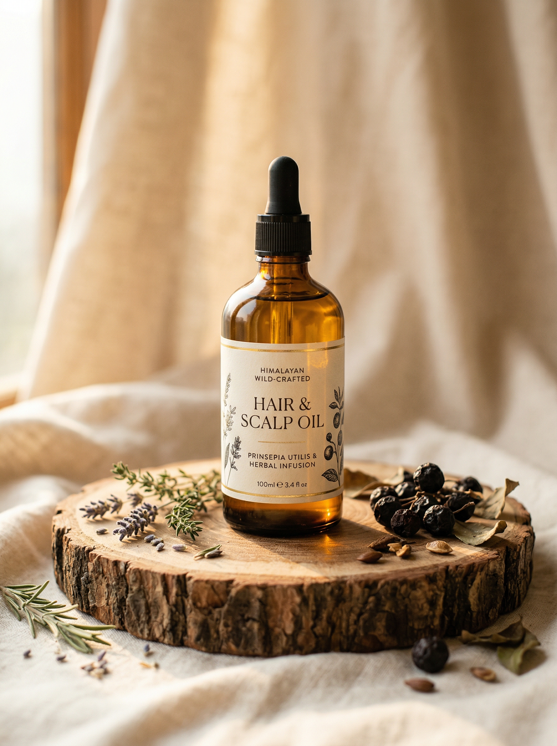 Dhatello Oil, wild-crafted Himalayan hair and scalp oil